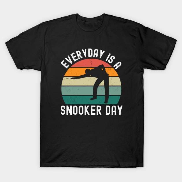Everyday Is A Snooker Day T-Shirt by footballomatic